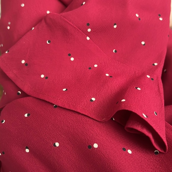 Burgundy wrap dress - Picture 3 of 6